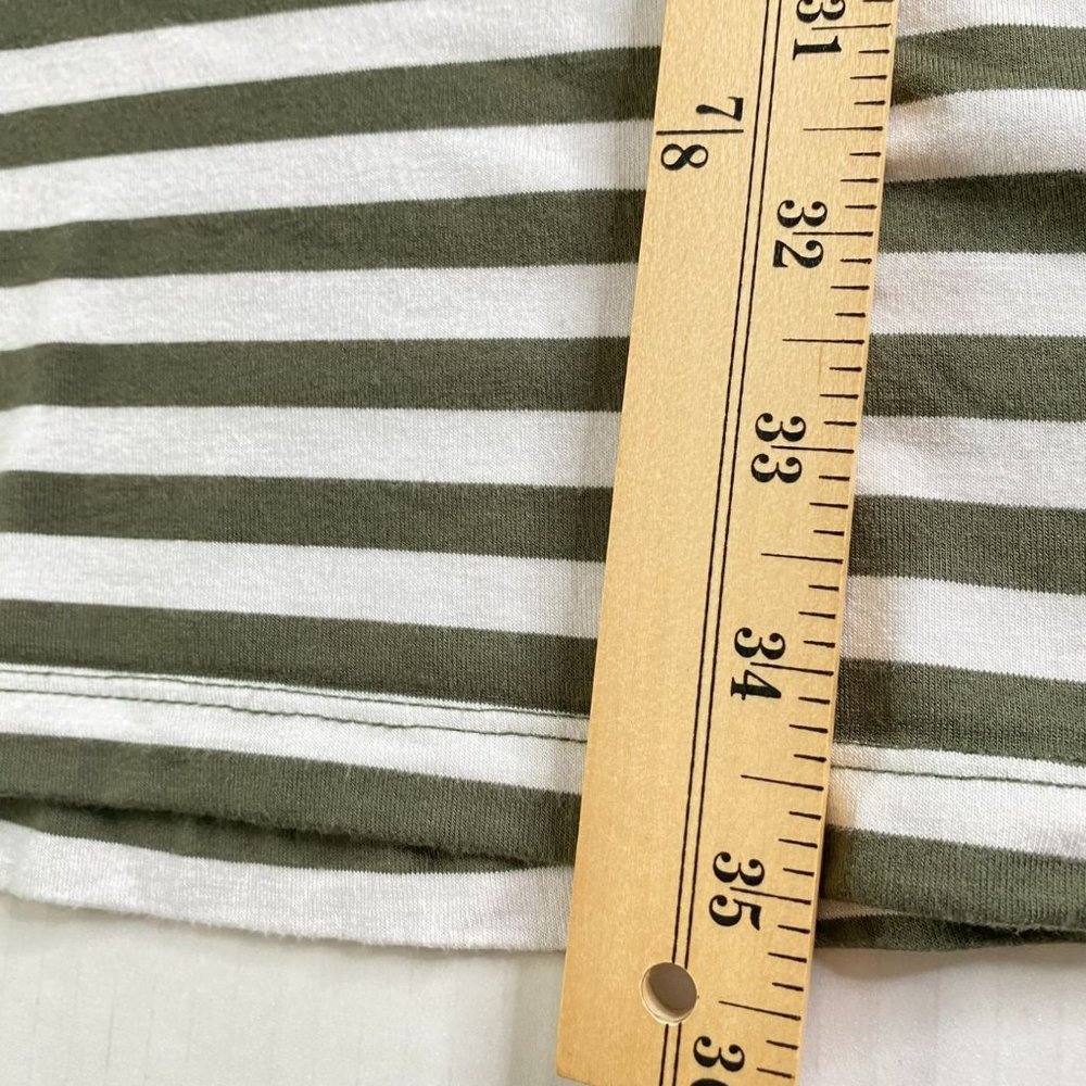 Time and Tru Women’s Striped Tank Dress S 4-6 Green White Knit Casual Midi Boho - Picture 5 of 7